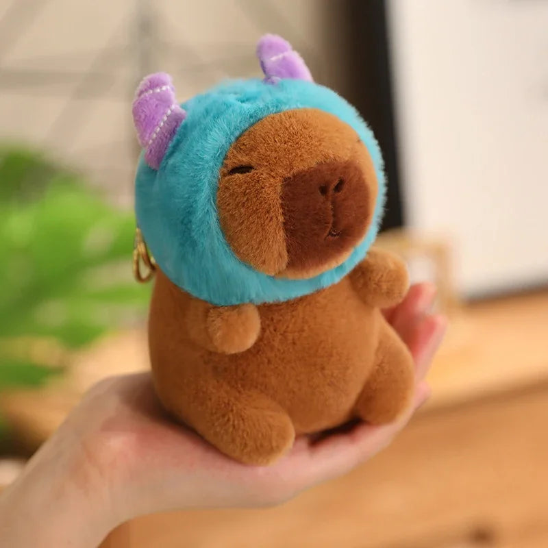 Capybara Pendant Cosplay Pokemon Pikachu Plush Toy Keychain Capibara Stitch Sanrio Kuromi Plushies Stuffed Bag Decor Gift