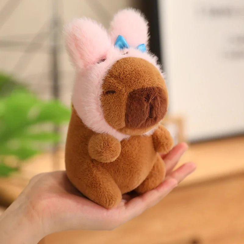Capybara Pendant Cosplay Pokemon Pikachu Plush Toy Keychain Capibara Stitch Sanrio Kuromi Plushies Stuffed Bag Decor Gift