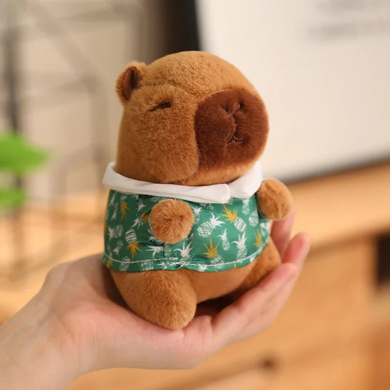 Capybara Pendant Cosplay Pokemon Pikachu Plush Toy Keychain Capibara Stitch Sanrio Kuromi Plushies Stuffed Bag Decor Gift