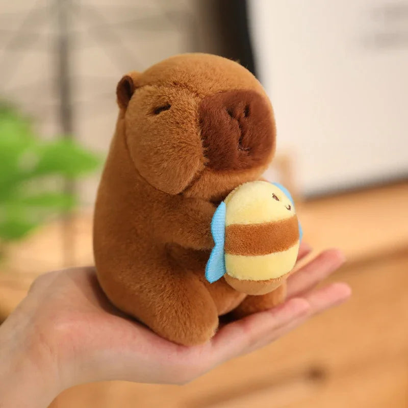 Capybara Pendant Cosplay Pokemon Pikachu Plush Toy Keychain Capibara Stitch Sanrio Kuromi Plushies Stuffed Bag Decor Gift