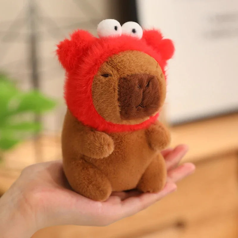 Capybara Pendant Cosplay Pokemon Pikachu Plush Toy Keychain Capibara Stitch Sanrio Kuromi Plushies Stuffed Bag Decor Gift