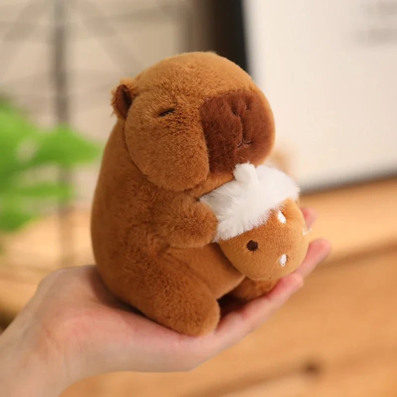 Capybara Pendant Cosplay Pokemon Pikachu Plush Toy Keychain Capibara Stitch Sanrio Kuromi Plushies Stuffed Bag Decor Gift
